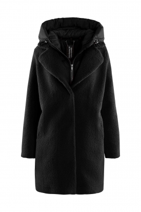 CAPPOTTO TEDDY OVERSIZE, NERO