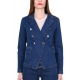 GIACCA BLAZER IN DENIM, BLU