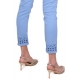 JEANS SKINNY IN COTONE STRETCH, AZZURRO