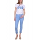 JEANS SKINNY IN COTONE STRETCH, AZZURRO