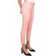 JEANS SKINNY IN COTONE STRETCH, SALMONE