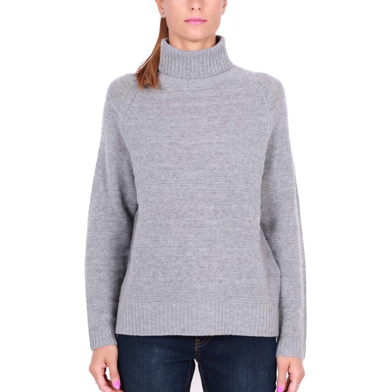 Maglia dolcevita doppio filo cashmere donna jeans