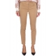 PANTALONE SKINNY IN COTONE STRETCH, CAMMELLO