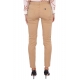 PANTALONE SKINNY IN COTONE STRETCH, CAMMELLO