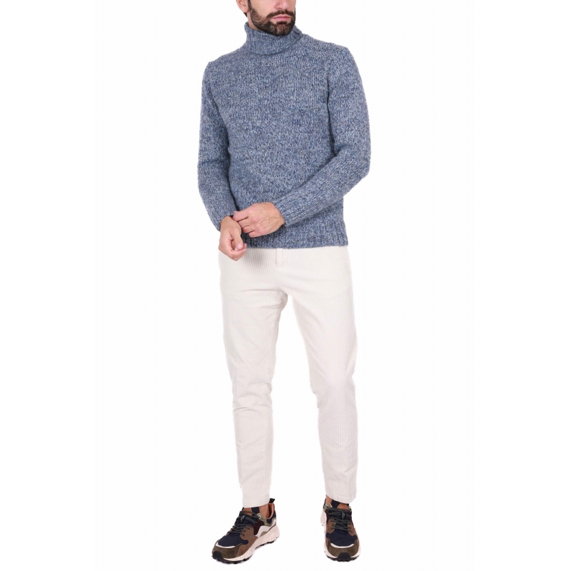 Maglia Dolcevita da Uomo in Kid Cashmere Colore Blu