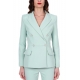 GIACCA BLAZER DOPPIOPETTO IN CRÈPE, VERDE