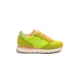 SNEAKERS DONNA IN PELLE E TESSUTO, VERDE