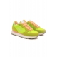 SNEAKERS DONNA IN PELLE E TESSUTO, VERDE