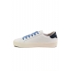 SNEAKERS UOMO IN PELLE, BIANCO