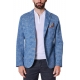 GIACCA BLAZER MONOPETTO IN MISTO COTONE STRETCH, BLUETTE