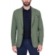 GIACCA BLAZER MONOPETTO IN JERSEY STRETCH, VERDE