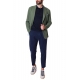 GIACCA BLAZER MONOPETTO IN JERSEY STRETCH, VERDE