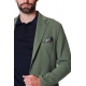 GIACCA BLAZER MONOPETTO IN JERSEY STRETCH, VERDE