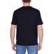 T-SHIRT UOMO CON GRAFICA IN RILIEVO E LOGO, BLU