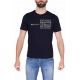 T-SHIRT MANICA CORTA CON STAMPA, BLU