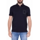 POLO REGULAR FIT IN JERSEY DI COTONE, BLU