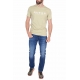 T-SHIRT MANICA CORTA CON LOGO, BEIGE