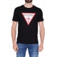 T-SHIRT MANICA CORTA CON LOGO ICONICO, NERO