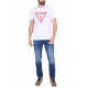 T-SHIRT CON MANICA CORTA CON LOGO ICONICO, BIANCO