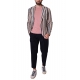 GIACCA BLAZER MONOPETTO IN MAGLIA, FANTASIA