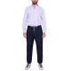 PANTALONE UOMO LARGO CON LACCIO IN DENIM, BLU