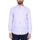 CAMICIA MANICHE LUNGHE COLLO COREANA, BIANCO