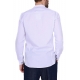 CAMICIA MANICHE LUNGHE COLLO COREANA, BIANCO