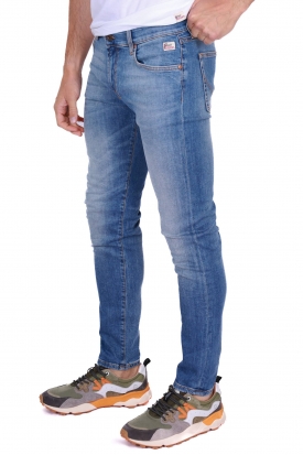 JEANS SLIM IN DENIM STRETCH, BLU