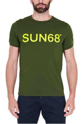 T-SHIRT UOMO MANICHE CORTE IN JERSEY, VERDE