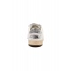 SNEAKERS DONNA IN PELLE CON DETTAGLI GLITTER, BIANCO