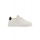 SNEAKERS UOMO IN PELLE CON SUOLA EXTRA LIGHT, BIANCO