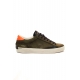 SNEAKERS UOMO IN SUEDE CON DETTAGLI COLORATI, VERDE