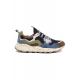 SNEAKERS UOMO IN CAMOSCIO E TESSUTO, BLU