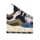 SNEAKERS UOMO IN CAMOSCIO E TESSUTO, BLU