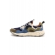 SNEAKERS UOMO IN CAMOSCIO E TESSUTO, BLU