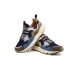 SNEAKERS UOMO IN CAMOSCIO E TESSUTO, BLU