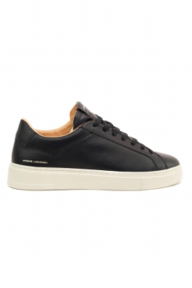 SNEAKERS UOMO IN PELLE CON SUOLA EXTRA LIGHT, NERO