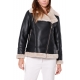 GIACCA DONNA BIKER IN ECOMONTONE, NERO