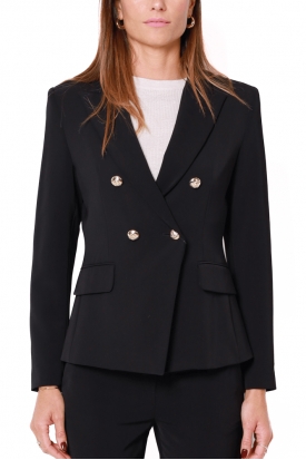 GIACCA BLAZER DOPPIOPETTO, NERO