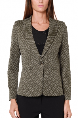 GIACCA BLAZER IN JERSEY FANTASIA, VERDE