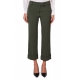 PANTALONE CROPPED A PALAZZO, VERDE