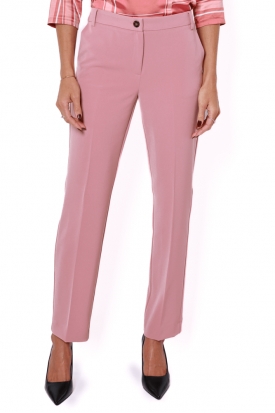 PANTALONE DONNA IN TWILL STRETCH, ROSA