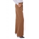 PANTALONE A PALAZZO IN TESSUTO STRETCH, CAMMELLO