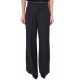 PANTALONE A PALAZZO IN TESSUTO STRETCH, NERO