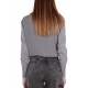 MAGLIA DONNA GIROCOLLO LANA CASHMERE, GRIGIO